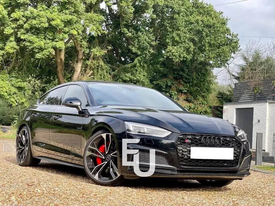 FOR AUDI A5 S5 F5 2016-20 RS5 STYLE GLOSS BLACK HONEYCOMB RADIATOR BUMPER GRILLE