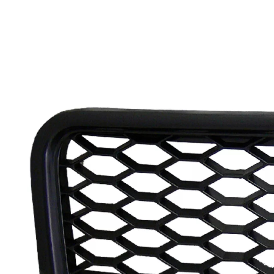 FOR AUDI A4 B6 8E 2000-2004 RS STYLE GLOSS BLACK HONEYCOMB RADIATOR HOOD GRILLE