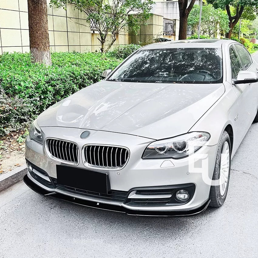 FOR BMW 5 SERIES F10 F11 LCI SE STANDARD FRONT SPLITTER LIP GLOSS BLACK 13-17