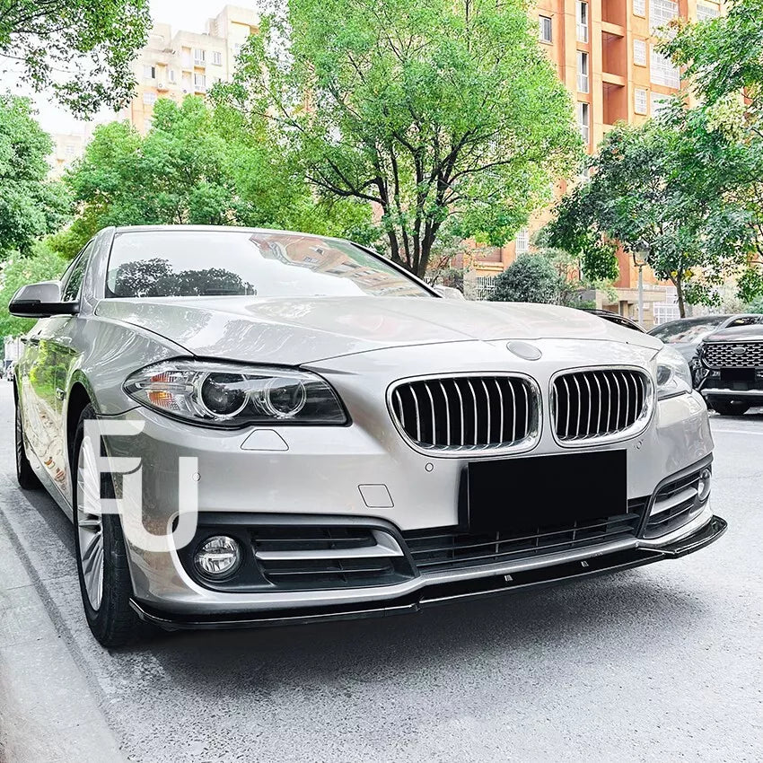 FOR BMW 5 SERIES F10 F11 LCI SE STANDARD FRONT SPLITTER LIP GLOSS BLACK 13-17