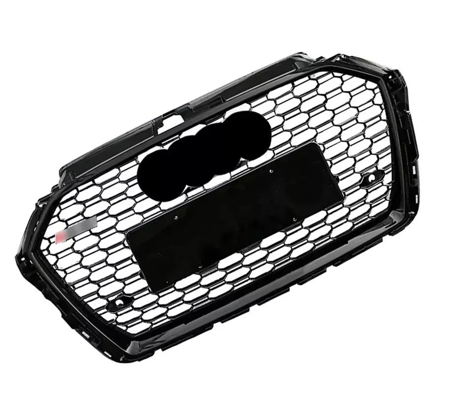 RS3 STYLE HONEYCOMB MESH FRONT GRILLE FOR AUDI A3/S3 8V FACELIFT GLOSS 2016-2019
