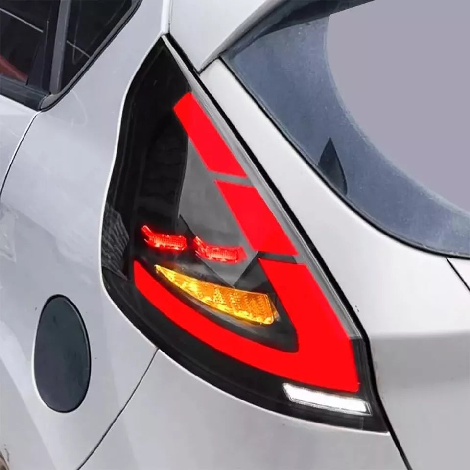 PAIR SMOKED LED TAIL LIGHTS FOR FORD FIESTA HATCHBACK SE ST W/DYNAMIC 2008-2019