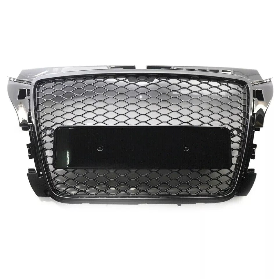 RS3 STYLE FRONT HONEYCOMB RADIATOR GLOSS GRILLE GRILL FOR AUDI A3 S3 8P 08-12