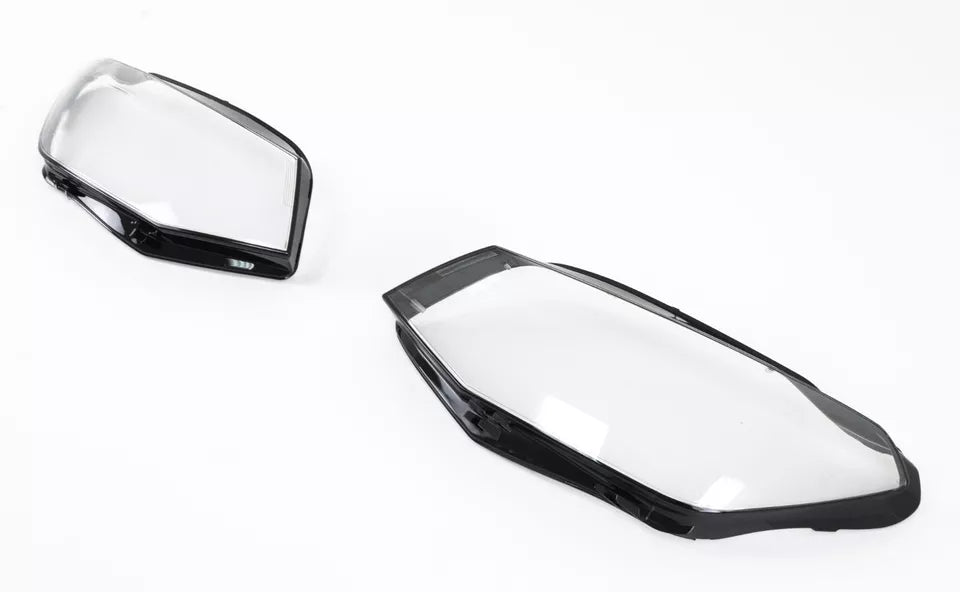 LEFT RIGHT SIDE PAIR SET HEADLIGHT LAMP LENS COVER FOR VW CADDY IV MK4 2015-2020