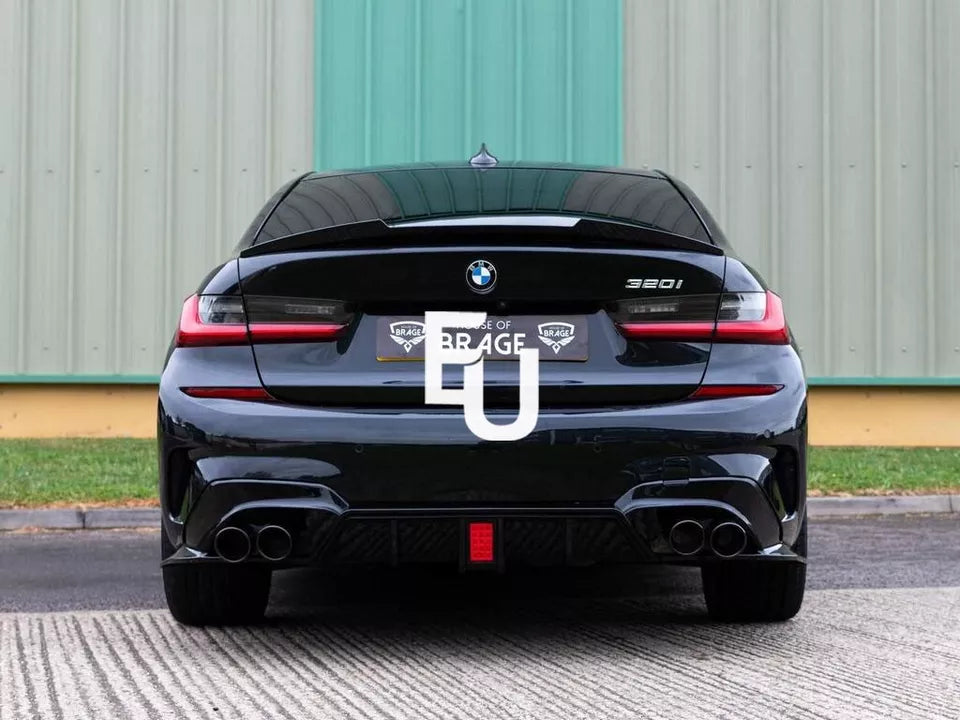 FOR BMW 3 SERIES G20 BODY KIT BODYKIT FRONT SPLITTER LIP SIDE SKIRT REAR DIFFUSER W/ LIGHT
