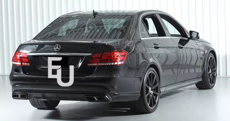 FOR MERCEDES E CLASS 4DR W212 REAR BUMPER DIFFUSER SALOON E63 LOOK 2013-2016