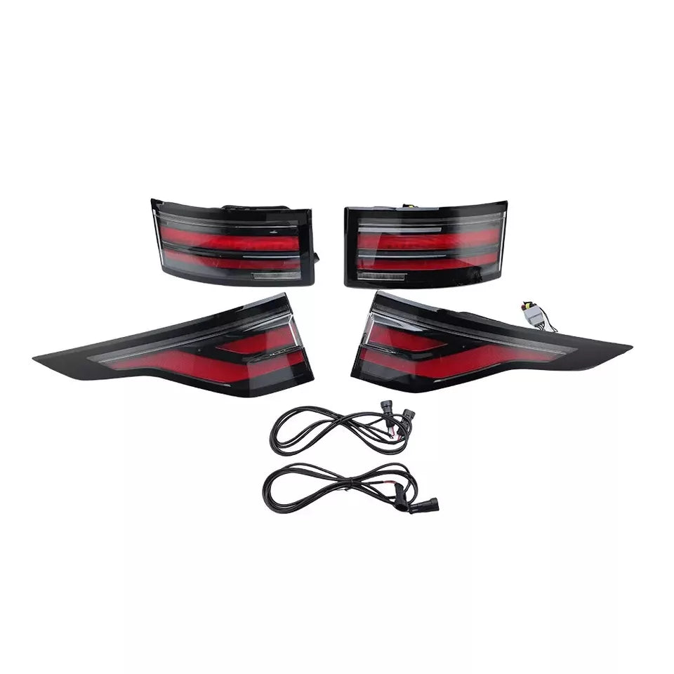 4PCS REAR OUTER INNER TAIL LAMP LIGHT FOR LAND ROVER DISCOVERY 5 L462 2017+