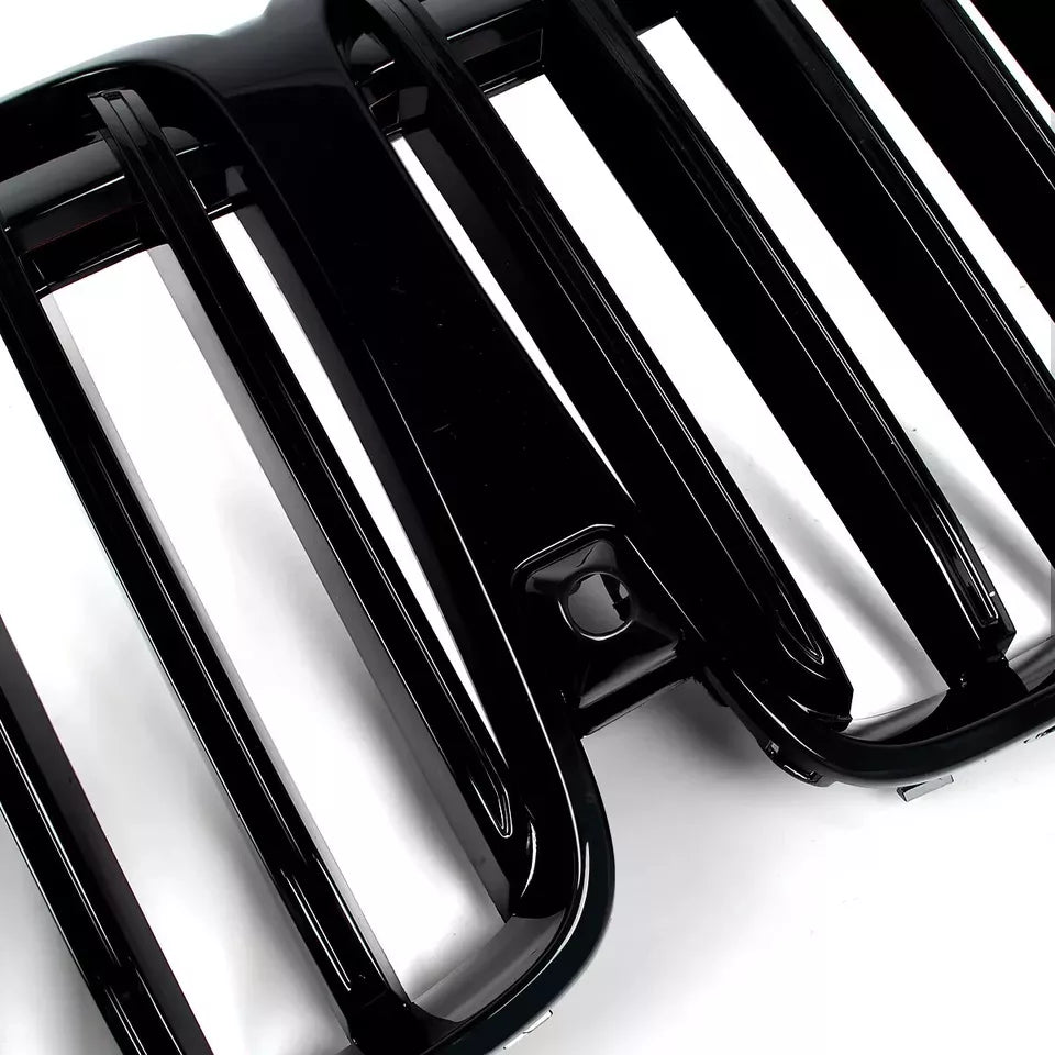 FOR BMW X7 G07 MP STYLE FRONT SINGLE SLAT KIDNEY GRILL GRILLE GLOSS BLACK