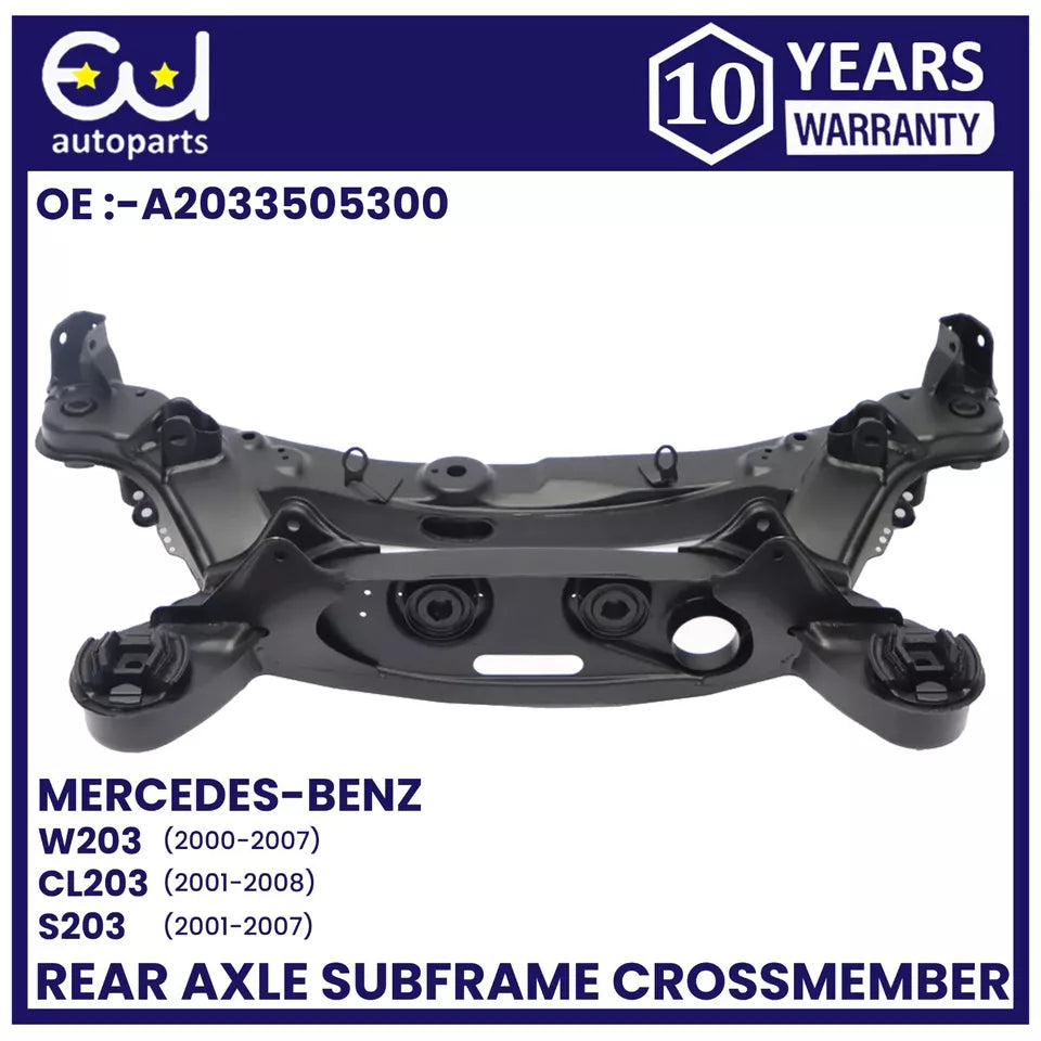 NEW REAR AXLE SUBFRAME CROSSMEMBER FOR MERCEDES C CLASS W203 2000-07 W/H BOLTS