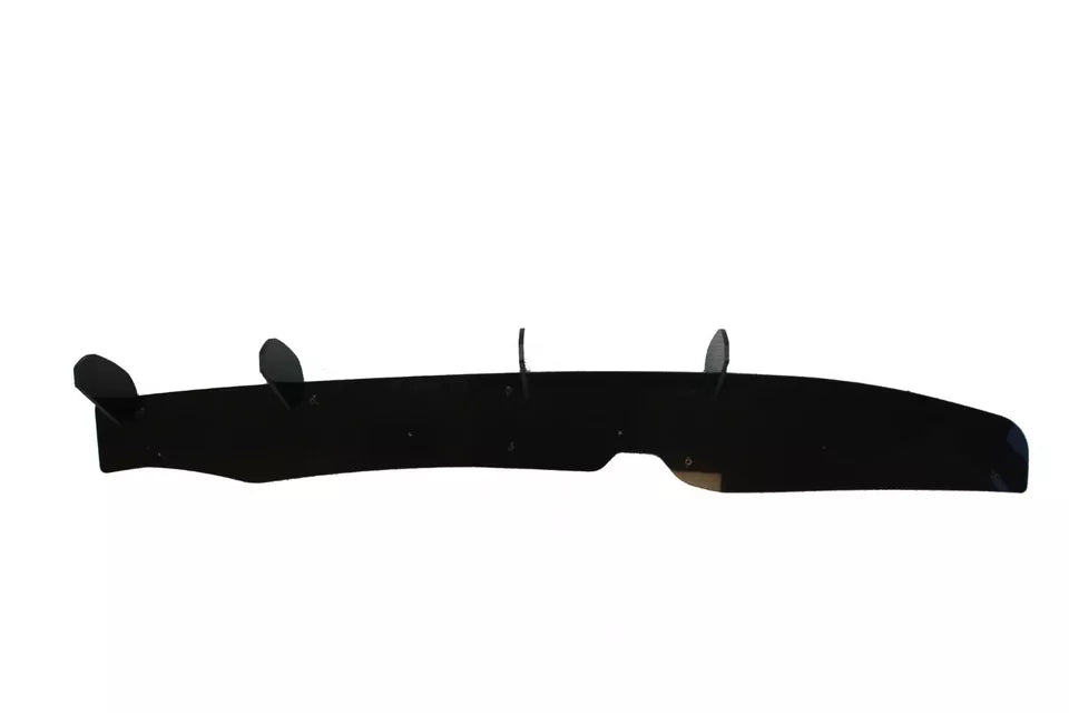 FOR VW POLO MK6 AW GTI R LINE REAR BLADE FIN DIFFUSER SPOILER GLOSS BLACK 2018+