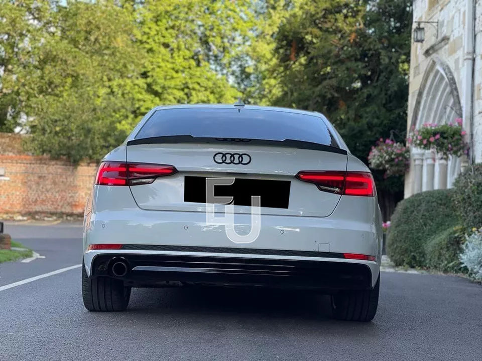 FOR AUDI A4 B9 S LINE RS4 S4 REAR BOOT SPOILER TRUNK LIP M4 STYLE GLOSS 2017+ UK