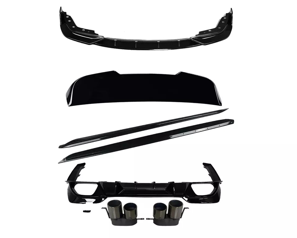 BODY KIT BODYKIT FOR BMW 3 SERIES G21 FRONT SPLITTER REAR DIFFUSER SKIRT W/O LED