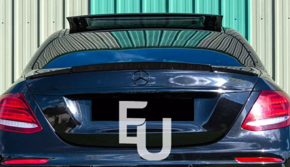 REAR BOOT SPOILER BRABUS STYLE FOR MERCEDES E CLASS W213 SALOON 2016-2020 BLACK
