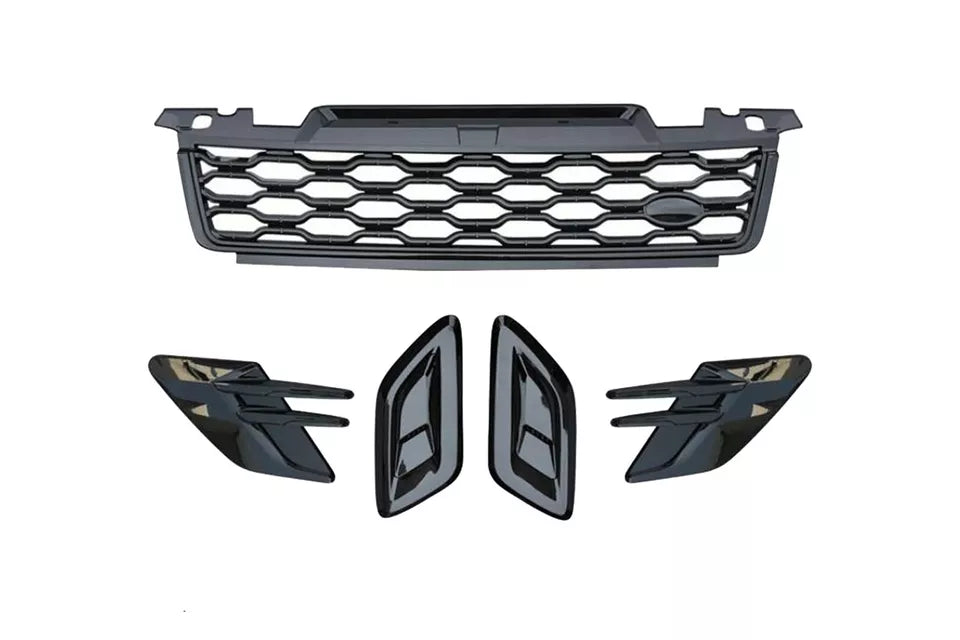 FOR RANGE ROVER SPORT L494 BLACK BODYKIT BODY KIT BONNET CANARD GRILLE VENTS