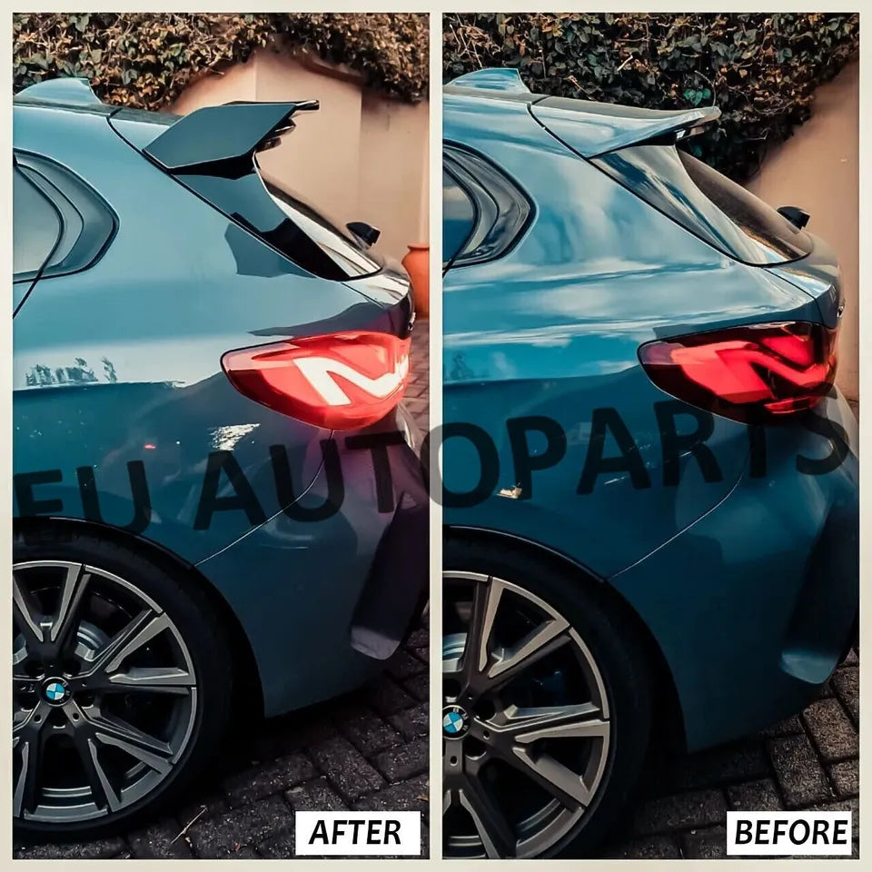 FOR BMW 1 SERIES F40 2019+ REAR ROOF LIP SPOILER WING MP STYLE GLOSS BLACK