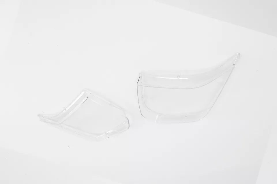 FOR FORD TRANSIT MK7 FACELIFT PAIR LEFT RIGHT CLEAR HEADLIGHT LENS LAMP COVER