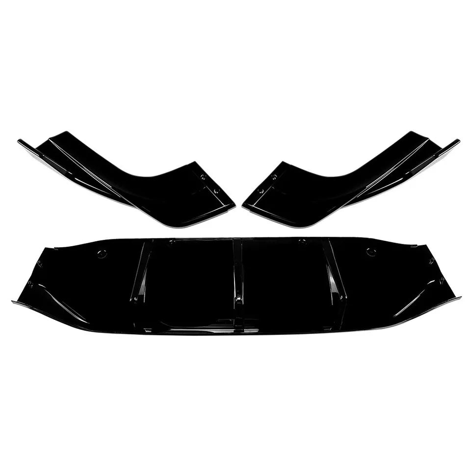 REAR BUMPER DIFFUSER FOR MERCEDES BENZ GLC COUPE C254 AMG LINE GLOSS BLACK 2023+