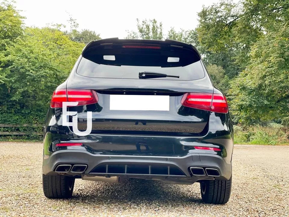 FOR MERCEDES GLC CLASS X253 GLC63 AMG STYLE REAR DIFFUSER & TAIL PIPES 16-19
