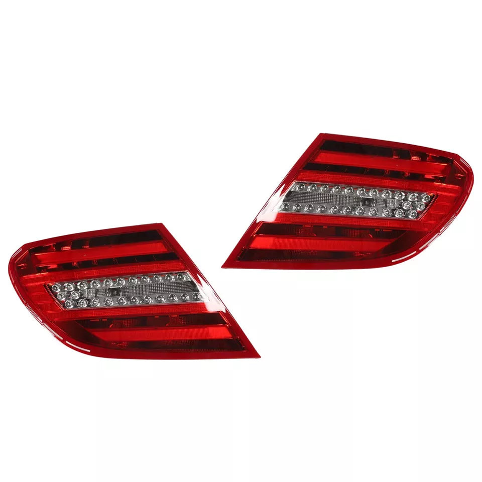 PAIR LED REAR TAIL LIGHT LAMP FOR MERCEDES BENZ C-CLASS W204 C250 C350 C63/11-14