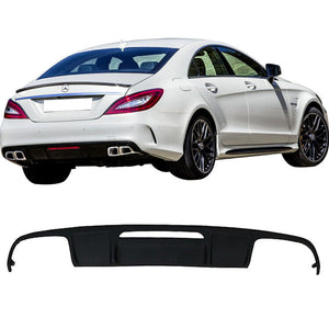 MERCEDES CLS CLASS C218 COUPE CLS63 AMG REAR DIFFUSER MATTE BLACK 100%