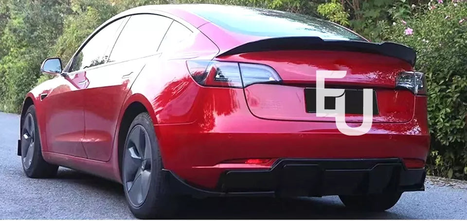 REAR TRUNK BOOT SPOILER HIGH KICK DUCKTAIL PSM STYLE FOR TESLA MODEL 3 2017-2023