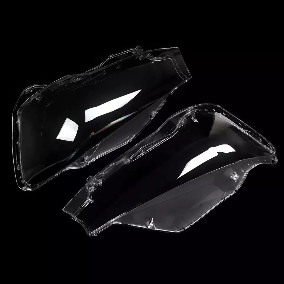 PAIR FOR BMW X3 X4 F25 F26 2014-2017 HEADLIGHT LENS COVER REPLACEMENT LEFT RIGHT