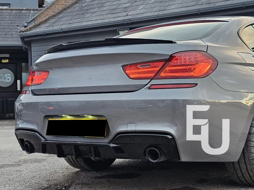 FOR BMW 6 SERIES F06 GRAN COUPE M4 REAR TRUNK BOOT SPOILER LIP WING GLOSS BLACK