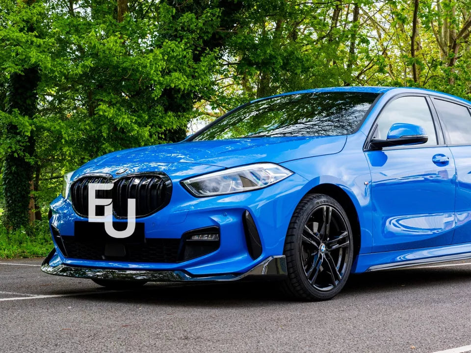 FOR BMW 1 SERIES F40 M SPORT FRONT SPLITTER SPOILER LIP GLOSS BLACK 19+