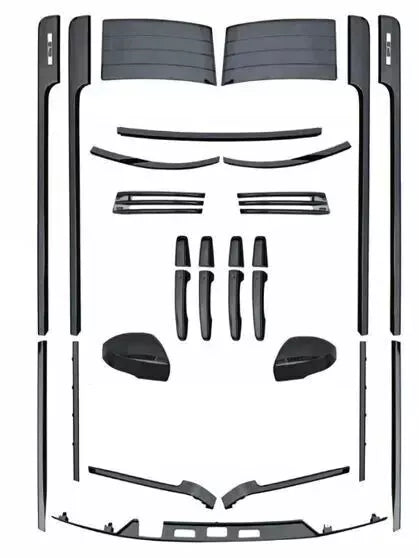 FOR RANGE ROVER VOGUE L405 FULL GLOSS BLACK GRILLE TRIM PANEL BODY KIT 2018-2021