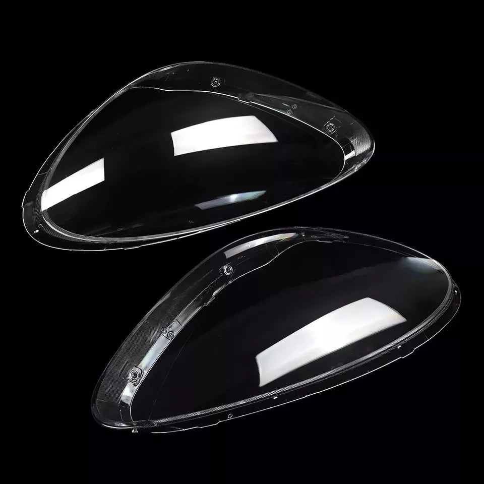 2x HEADLIGHT CLEAR LENS LAMPSHADE COVERS FOR PORSCHE CAYENNE 958 2011-2014