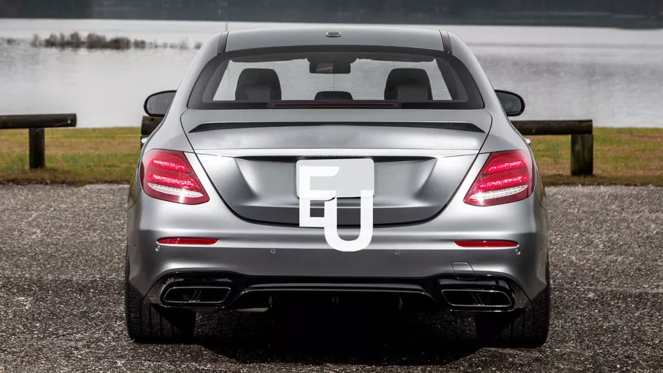 REAR BUMPER DIFFUSER W/ TAILPIPES FOR MERCEDES-BENZ E CLASS W213 SALOON E63 LOOK