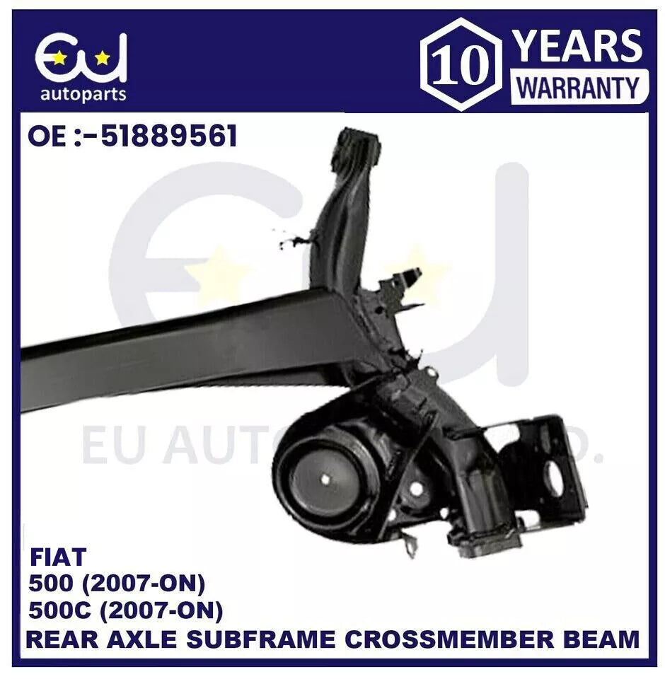 HEAVY DUTY REAR AXLE SUBFRAME FOR FORD KA 08-16 FIAT 500 4MM THICKER METAL