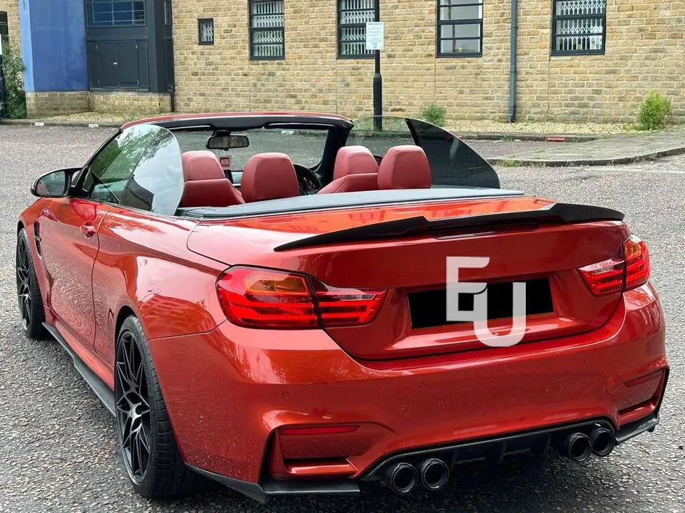 FOR BMW 4 SERIES CABRIOLET F33 F83 REAR BOOT SPOILER M4 STYLE LIP
