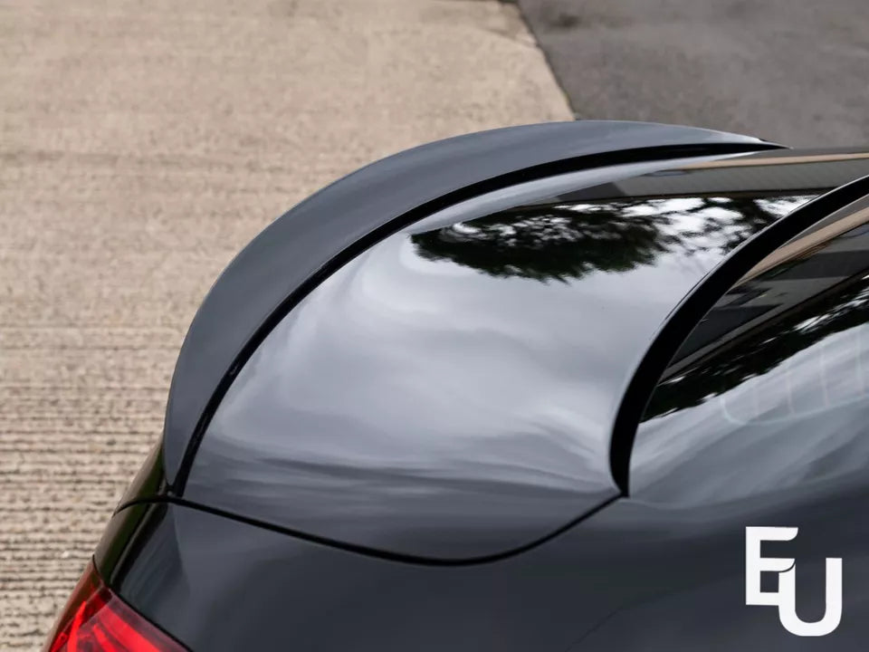 REAR TRUNK BOOT SPOILER LIP FOR MERCEDES BENZ W205 C CLASS ABS GLOSS BLACK
