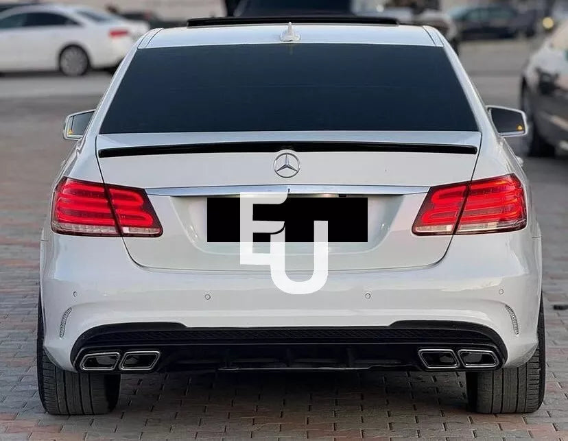FOR MERCEDES E CLASS W212 AMG REAR TRUNK BOOT SPOILER LIP WING 08-16 GLOSS BLACK