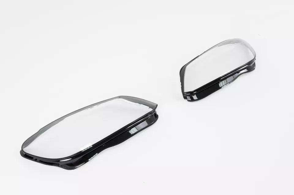 LEFT RIGHT SIDE PAIR HEADLIGHT LENS COVER LAMP FOR VW CADDY MK3 2010-2014