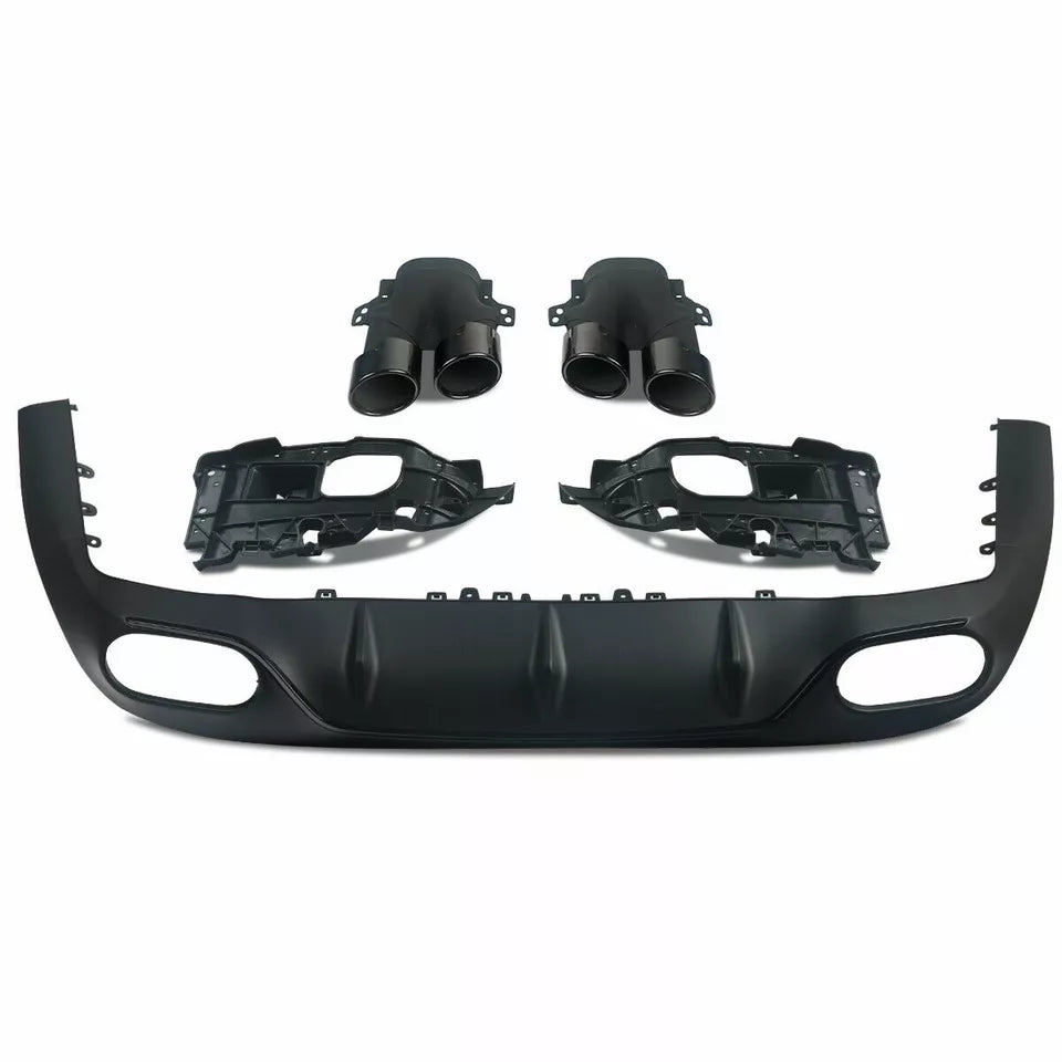FOR MERCEDES E CLASS E53 REAR DIFFUSER LOOK COUPE C238 A238 CABRIOLET TAIL PIPE