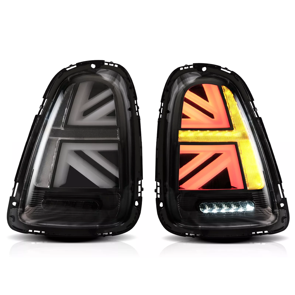 SMOKED FULL LED REAR LIGHTS FOR MINI COOPER R56 R57 R58 2007–2013 BRAKE LIGHTS