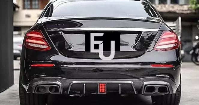 FOR MERCEDES BENZ E CLASS W213 AMG C63 REAR BUMPER DIFFUSER AMG F1 LIGTH  STYLE