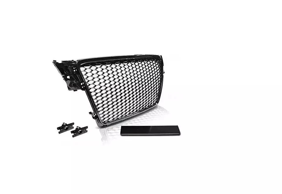 FOR AUDI A4 B8 FRONT GRILL GRILLE RS HONEYCOMB FRONT BUMPER RS4 S4 08-12