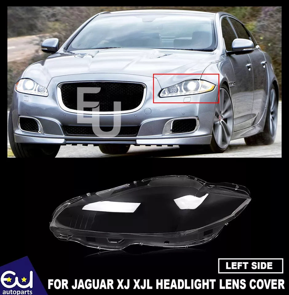 LEFT PASSENGER SIDE HEADLIGHT LENS COVER LAMP FOR JAGUAR XJ XJL 2010-2019