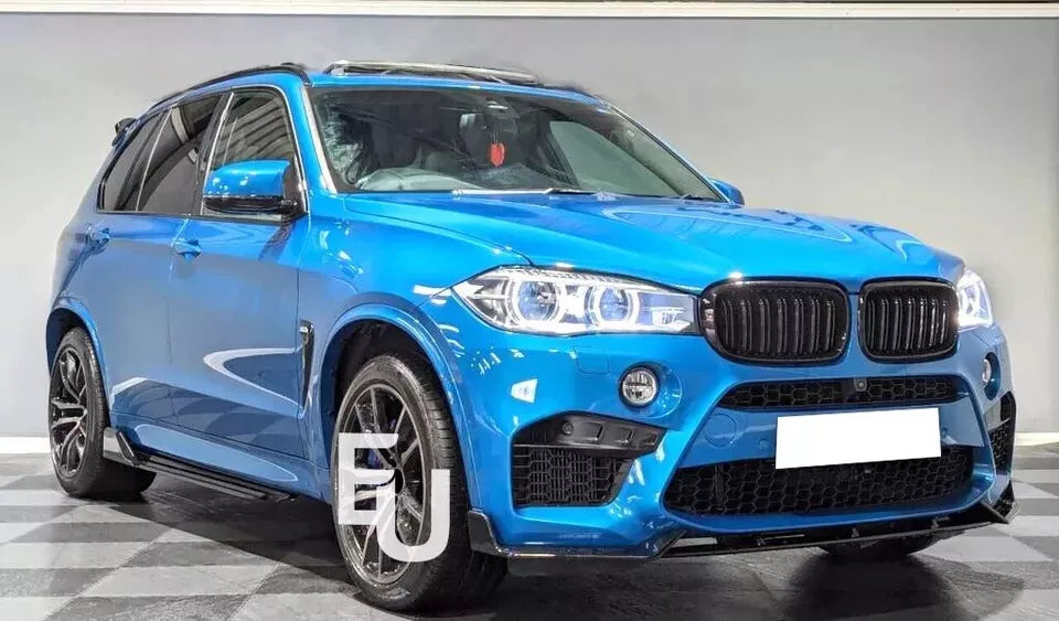 FRONT LIP SPLITTER SPOILER  FOR BMW X5M F85 X6M F86 M SPORT GLOSS BLACK 2014-19