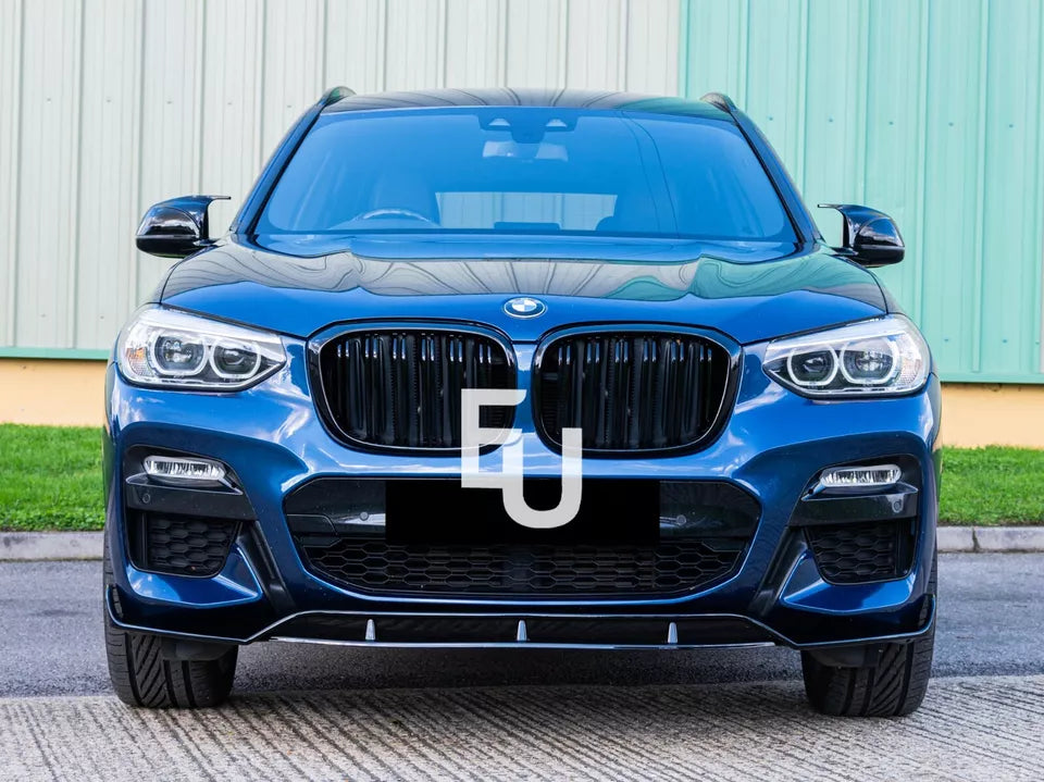 FOR BMW X3 G01 X4 G02 X3M X4M LOOK M SPORT FRONT BUMPER SPLITTER LIP GLOSS BLACK