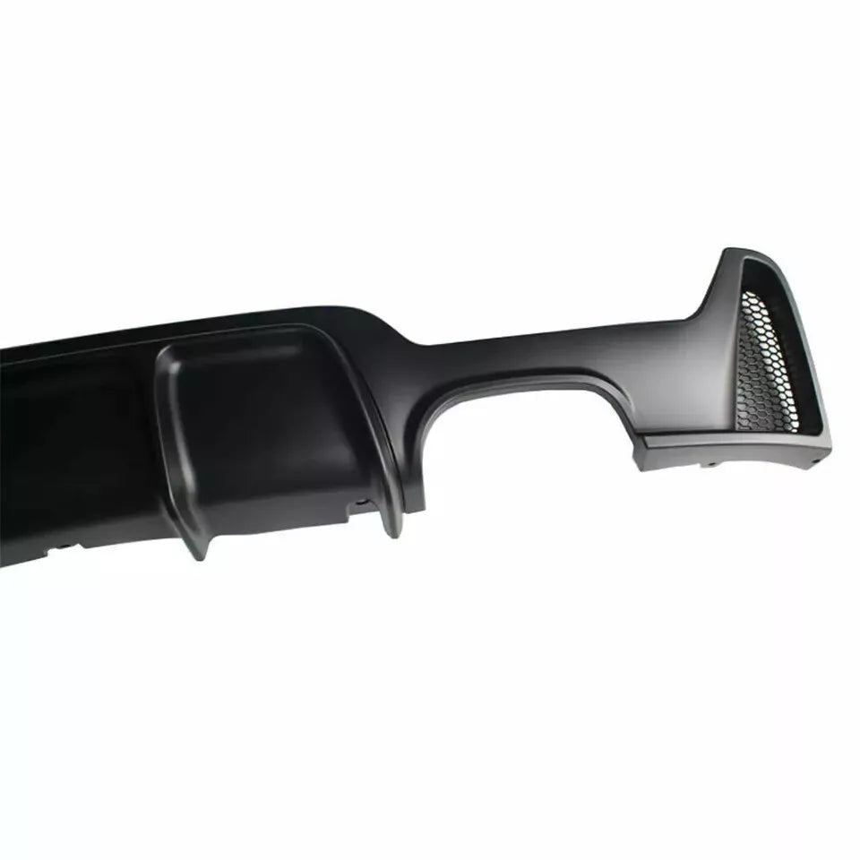 FOR BMW 4 SERIES F32 F33 F36 M PERFORMANCE REAR DIFFUSER QUAD EXHAUST LIP MATTE