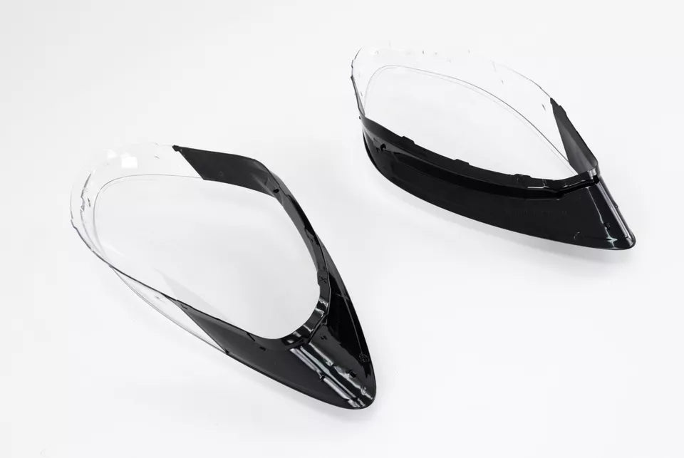 LEFT RIGHT SIDE PAIR HEADLIGHT LENS COVER LAMP FOR PORSCHE CAYENNE 958 2018-2022