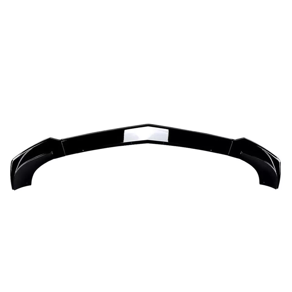 FOR MERCEDES C CLASS W204 AMG LINE FRONT BUMPER SPLITTER LIP GLOSS BLACK 2011-14
