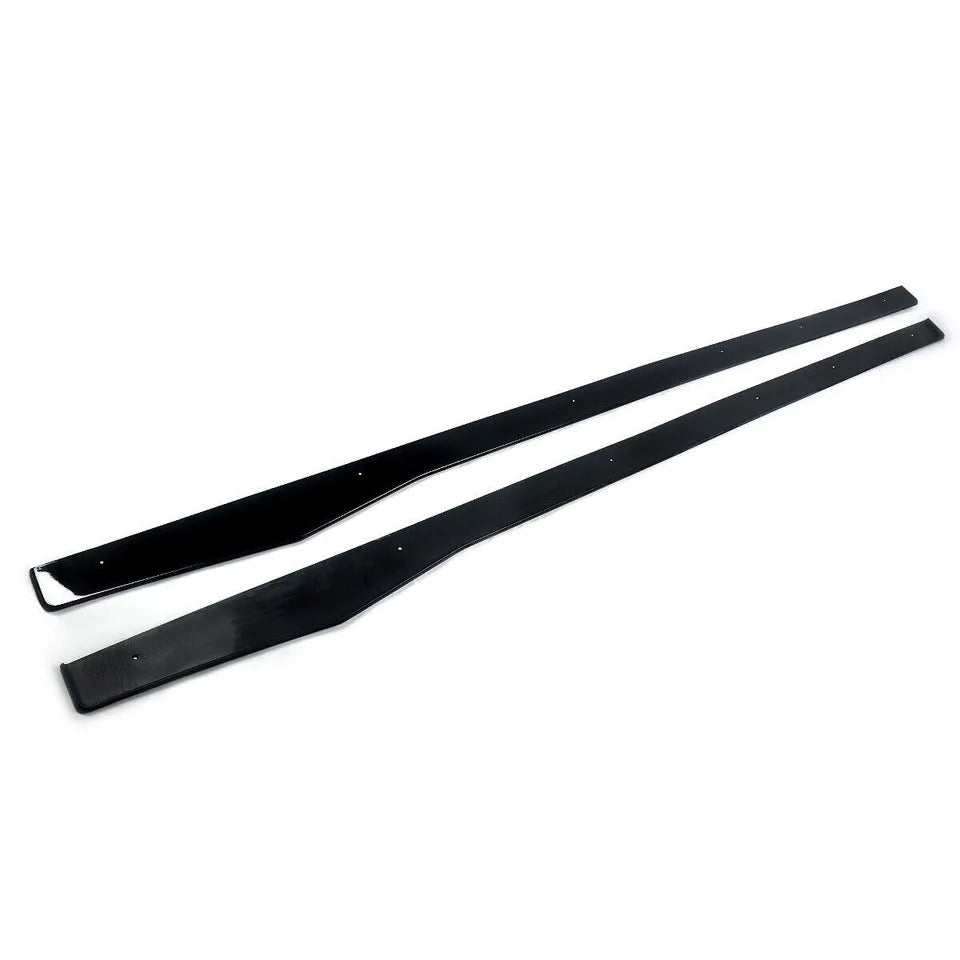FOR MERCEDES C CLASS W205 C205 A205 W204 C204 SIDE SKIRT EXTENTION GLOSS 2015+