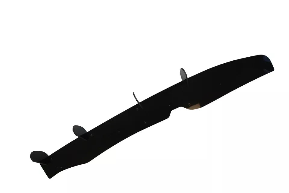 FOR VW POLO MK6 AW GTI R LINE REAR BLADE FIN DIFFUSER SPOILER GLOSS BLACK 2018+