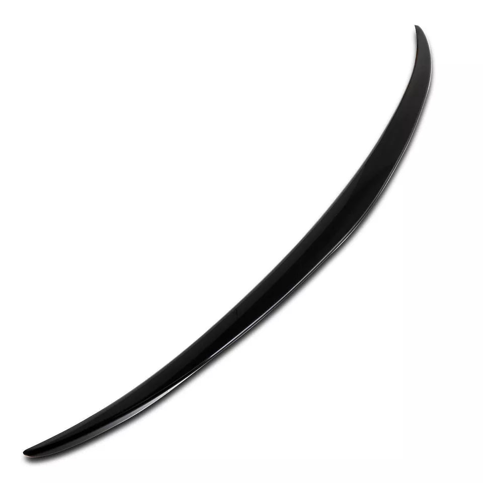 REAR TRUNK BOOT SPOILER LIP FOR MERCEDES BENZ W205 C CLASS ABS GLOSS BLACK