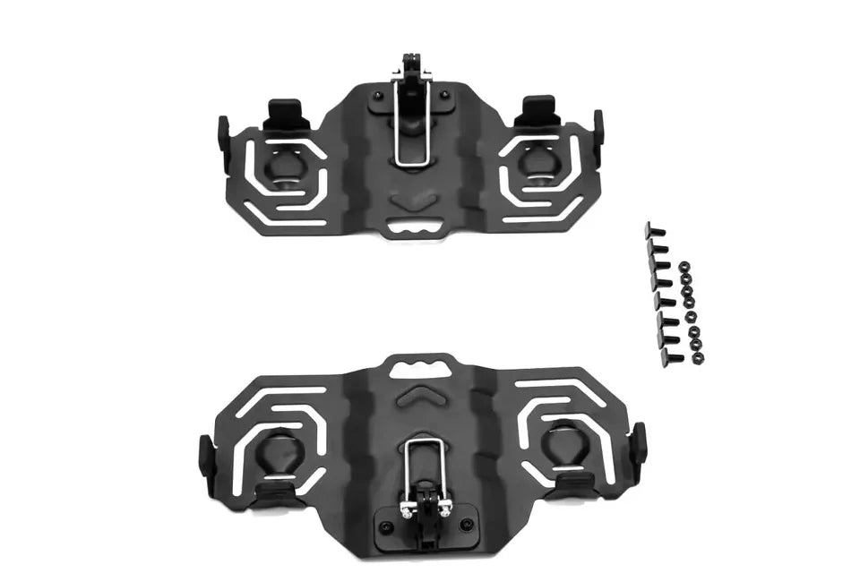90 LITRE UNIVERSAL TOOL STORAGE CARGO BOX WITH BRAKETS ROOF RAILS RACK 127 CM